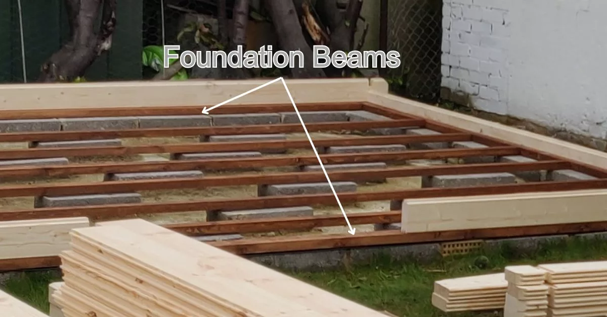 Log Cabin Foundation Beams